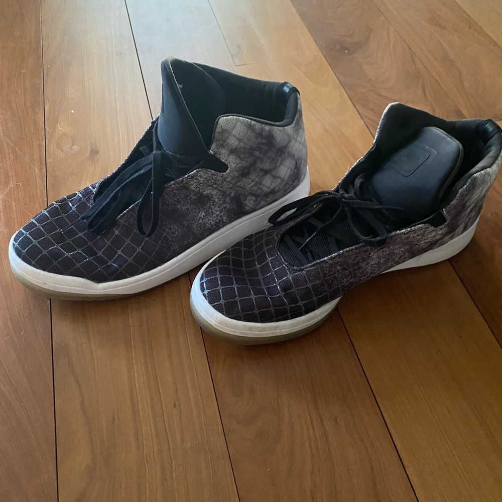 Unique Black & White Adidas high tops